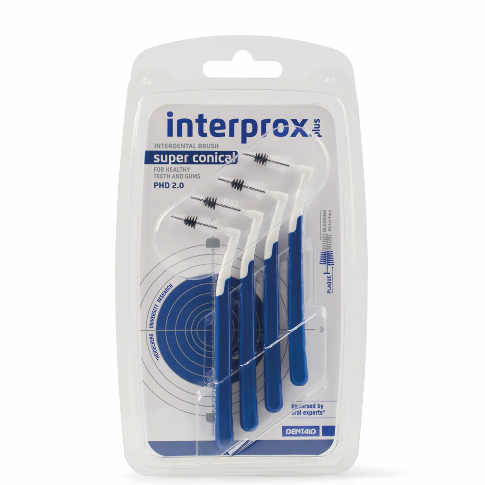 12x Interprox Ragers Plus Super Conical Donkerblauw PHD 2.1 4 stuks