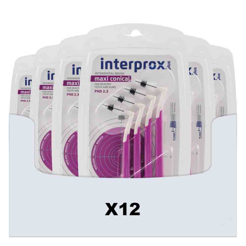 12x Interprox Ragers Plus Maxi Conical Paars PHD 2.3 4 stuks