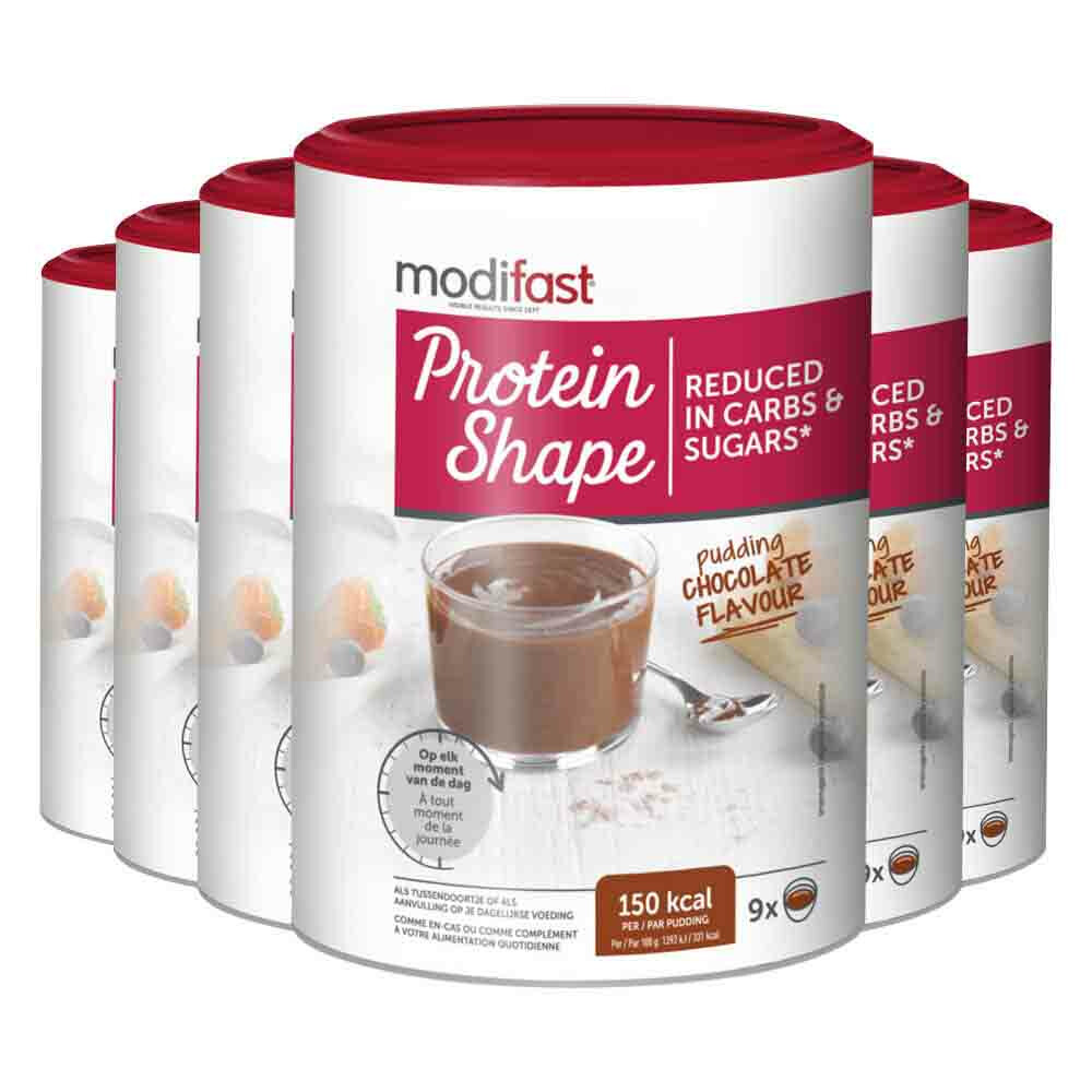 6x Modifast Protein Shape Pudding Chocolade 405 gr