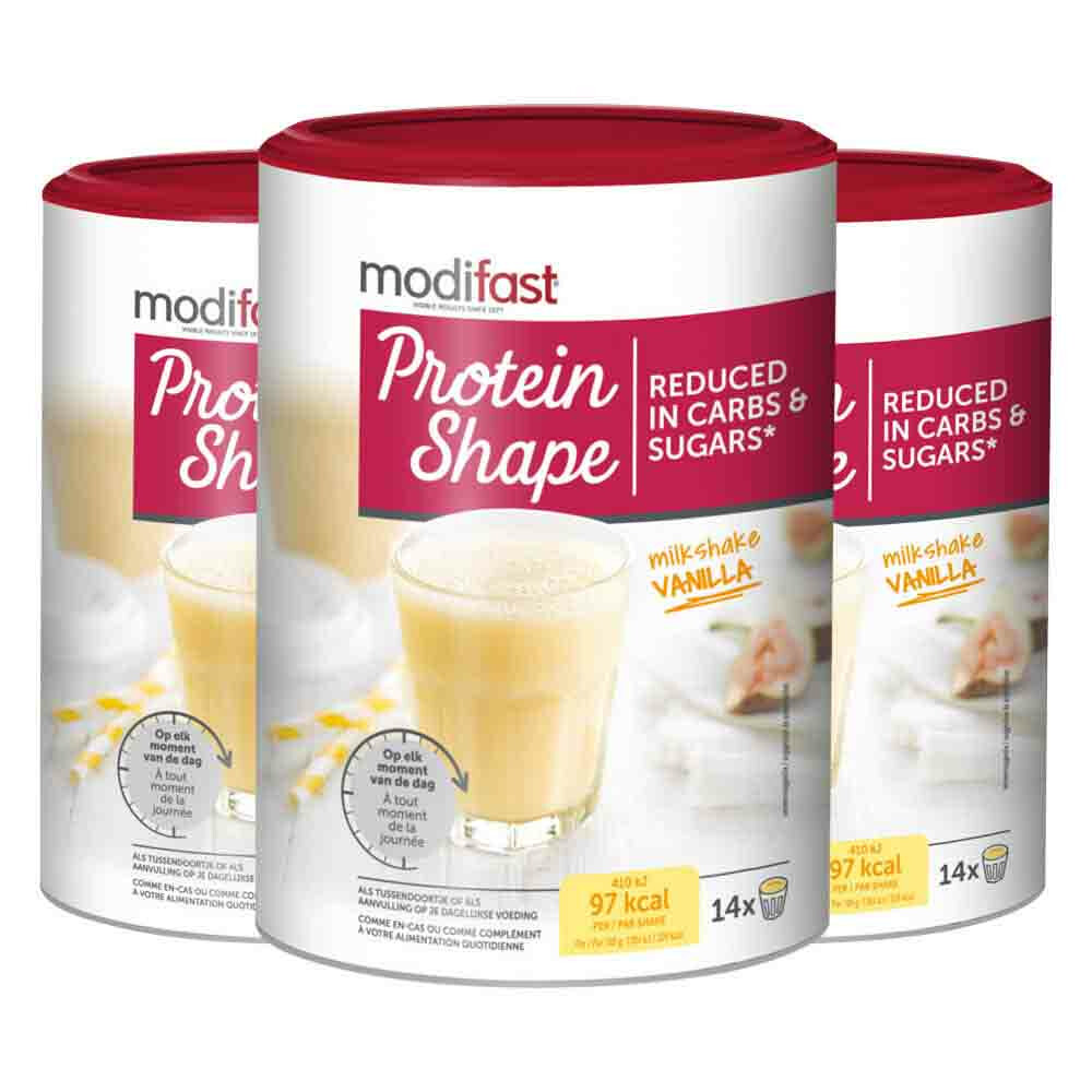 3x Modifast Protein Shape Milkshake Vanille 420 gr