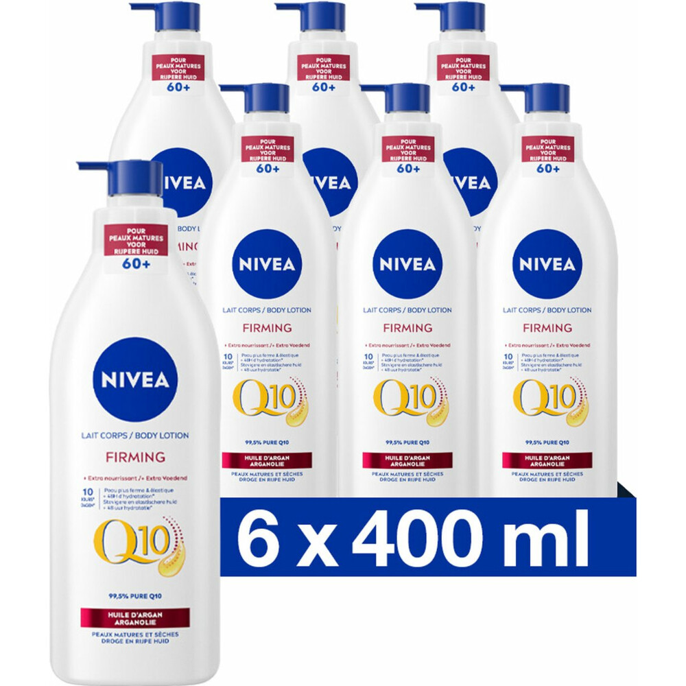 6x Nivea Body Milk Q10 400 ml