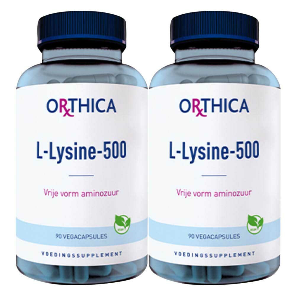 Gratis Verzending: 2x Orthica L-Lysine-500 90 capsules