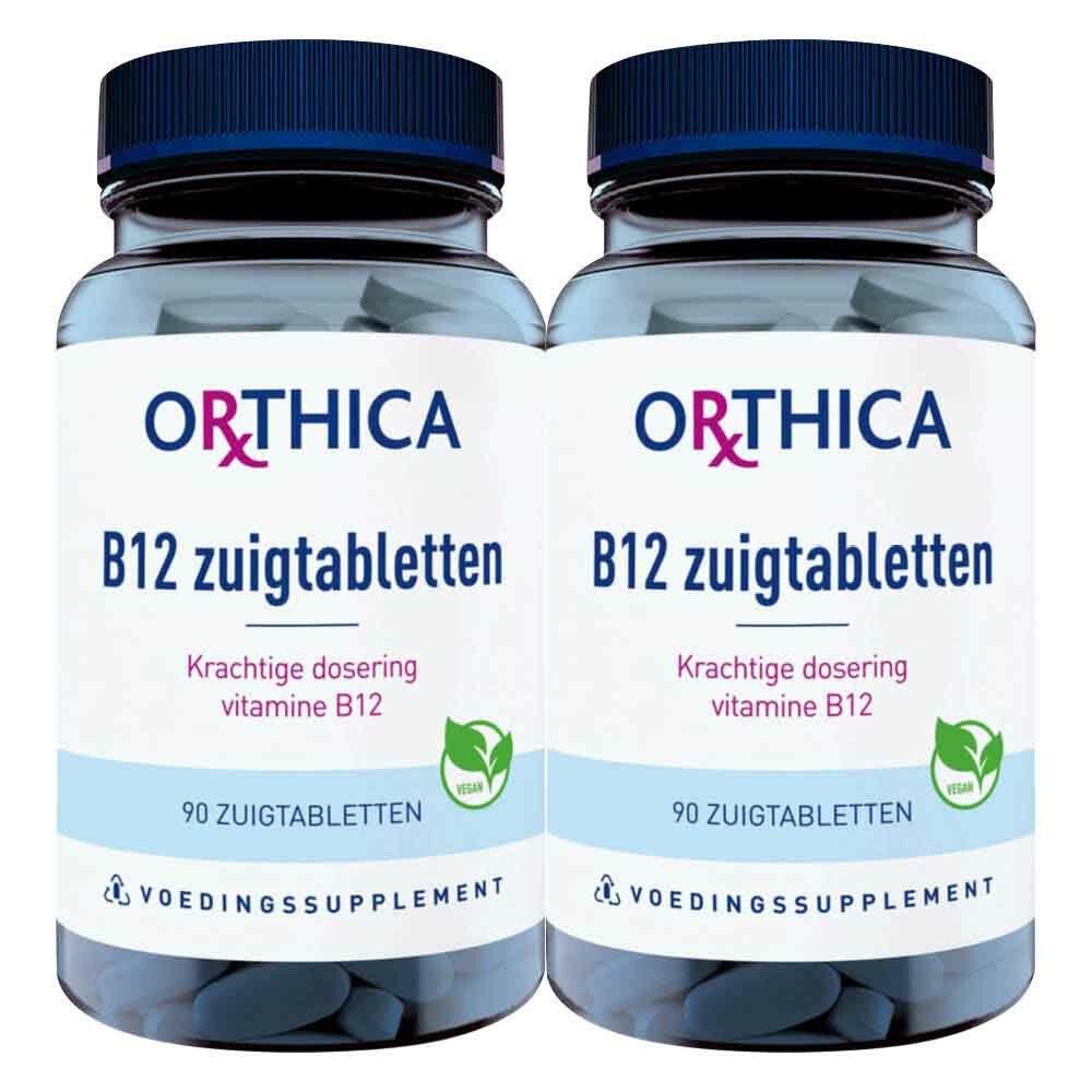 2x Orthica B12 90 zuigtabletten