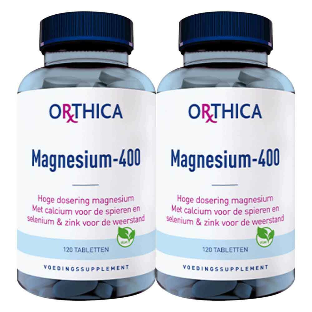 2x Orthica Magnesium-400 120 tabletten