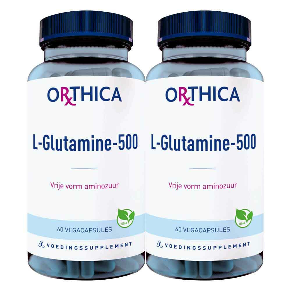 Gratis Verzending: 2x Orthica L-Glutamine-500 60 capsules