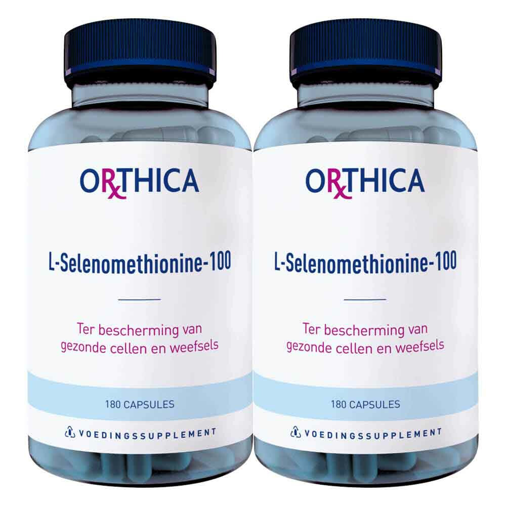 2x Orthica L-Selenomethionine-100 180 capsules