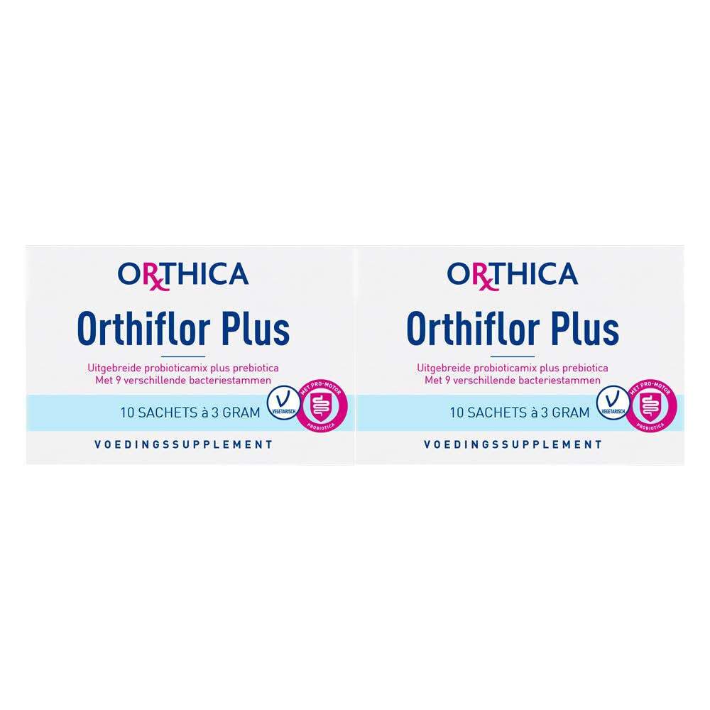 2x Orthica Orthiflor Plus Probiotica 10 sachets