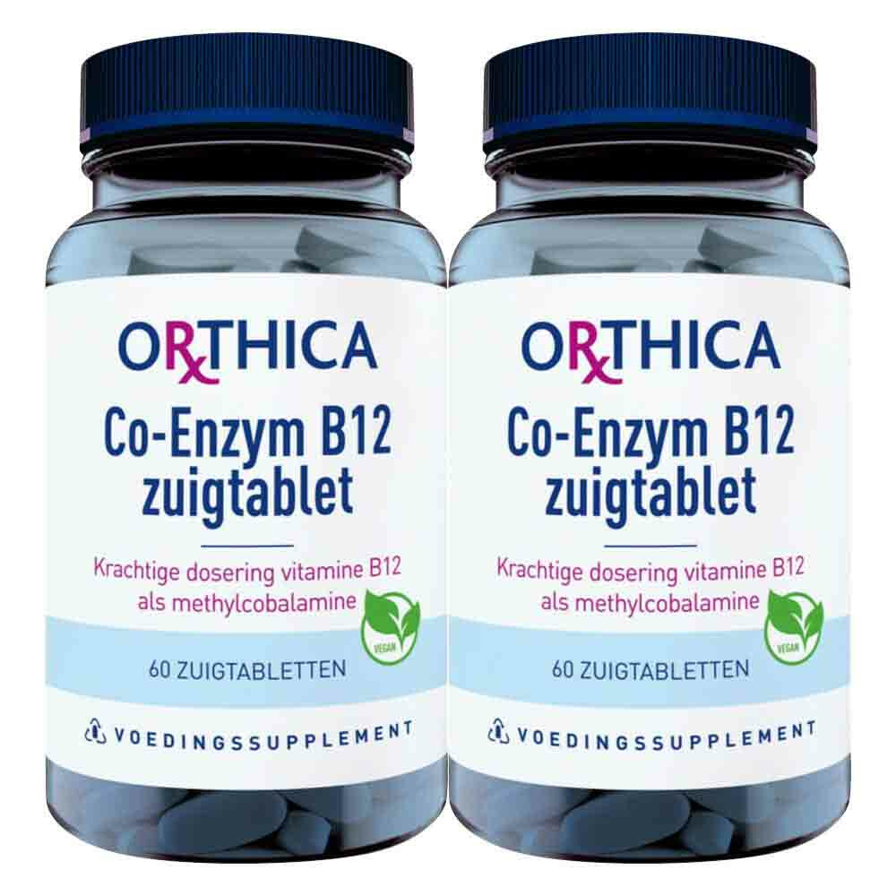 2x Orthica Co-Enzym B12 60 zuigtabletten