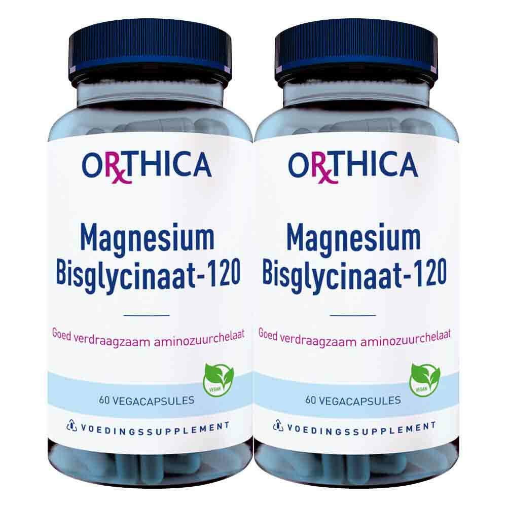Gratis Verzending: 2x Orthica Magnesium Bisglycinaat-120 60 capsules
