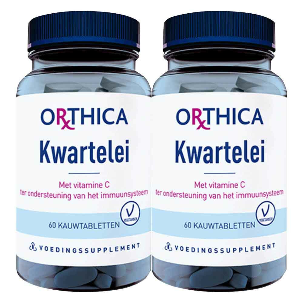 2x Orthica Kwartelei Met Vitamine C 60 tabletten