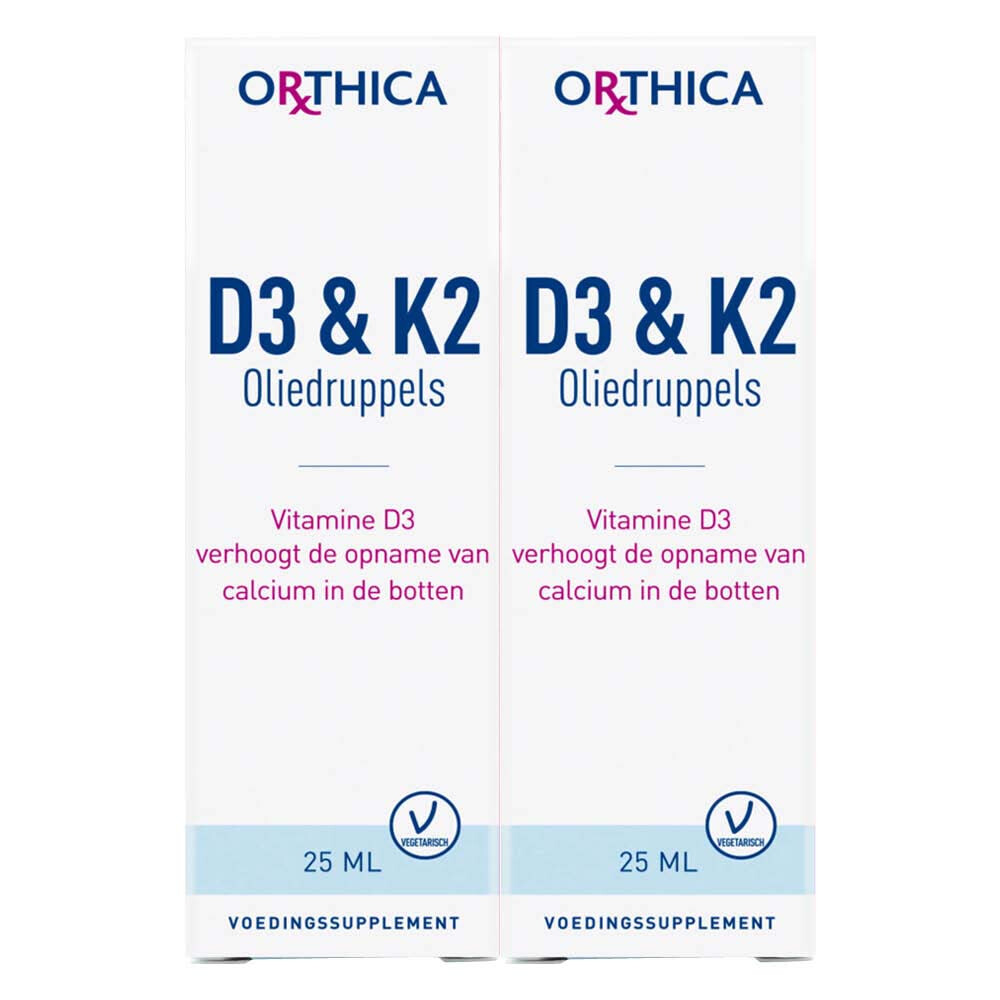 2x Orthica Oliedruppels D3&K2 25 ml