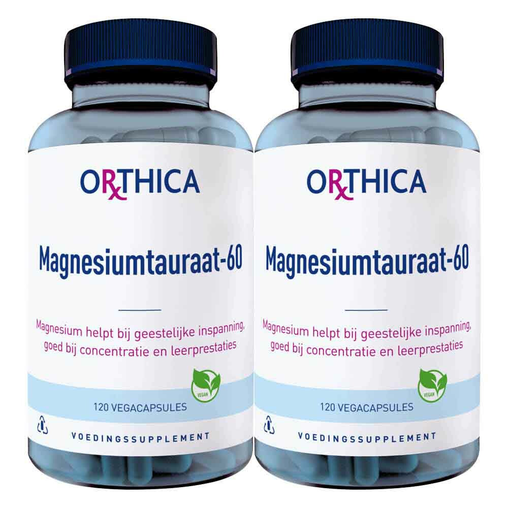 Gratis Verzending: 2x Orthica Magnesiumtauraat-60 120 tabletten