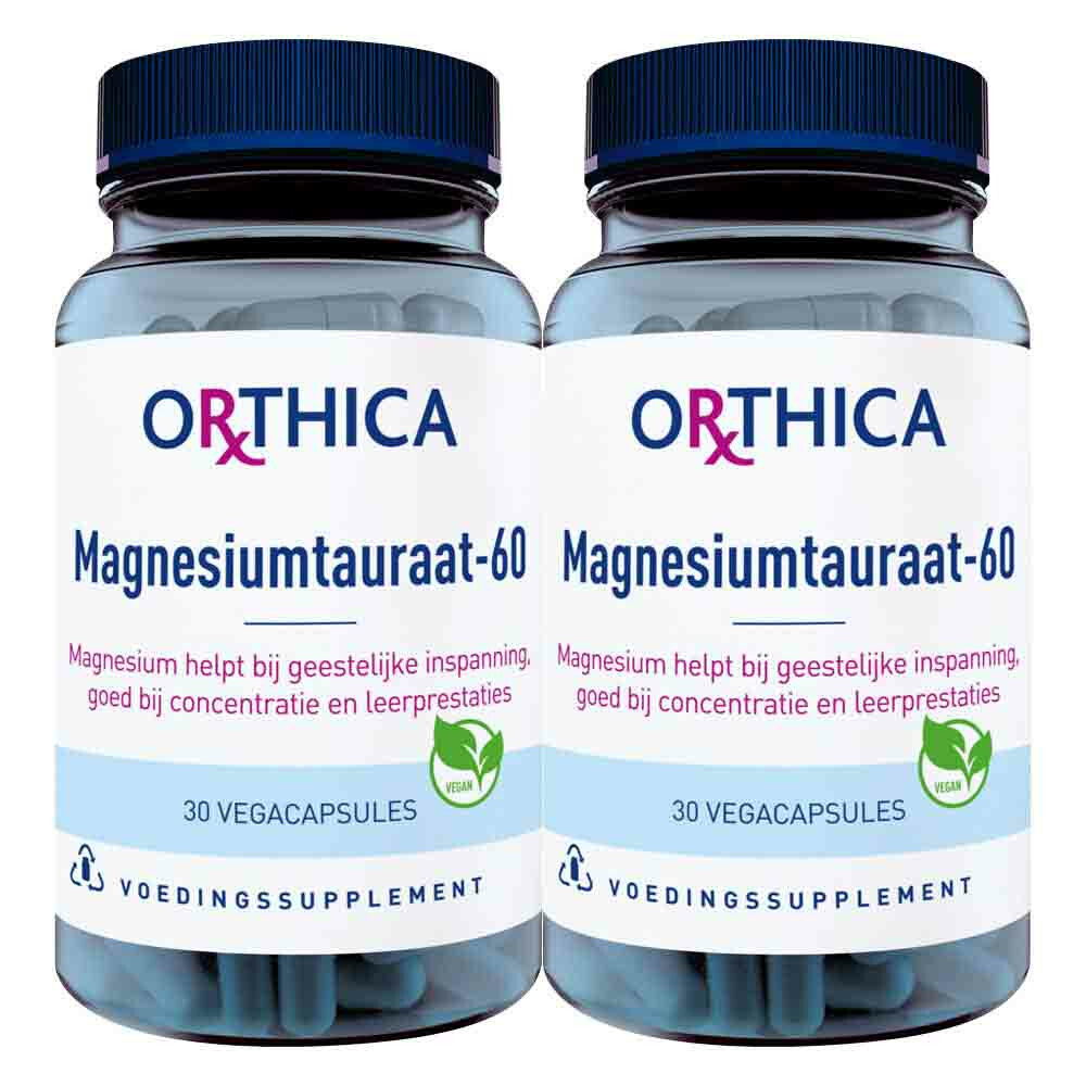 Gratis Verzending: 2x Orthica Magnesiumtauraat-60 30 tabletten