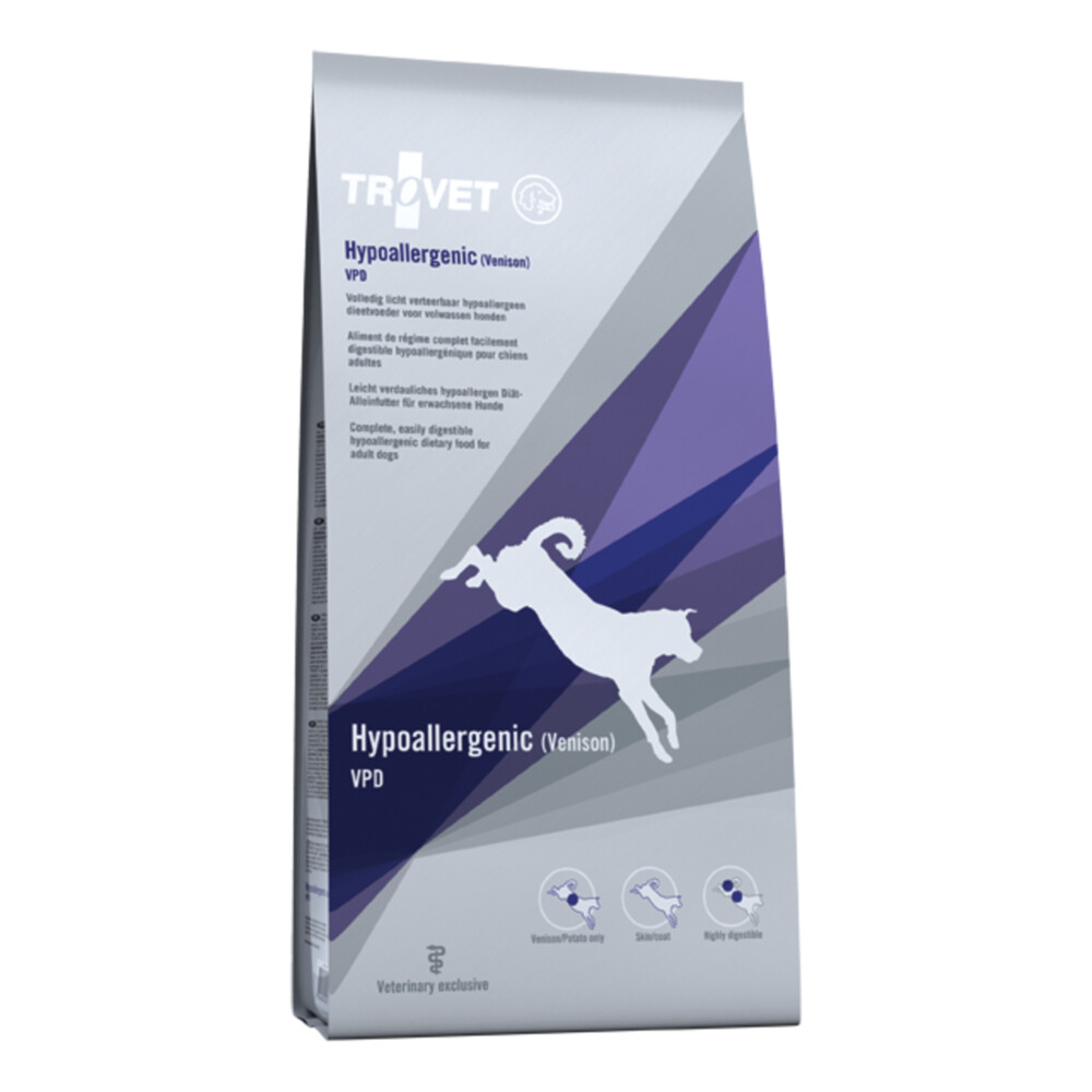 Trovet VPD Hypoallergenic Hondenvoer Hert 3 kg