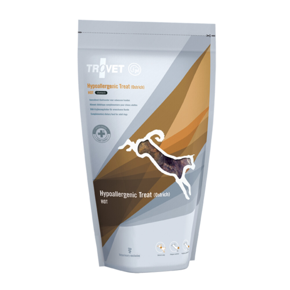 Trovet HOT Treat Hondensnacks Struisvogel 150 gr