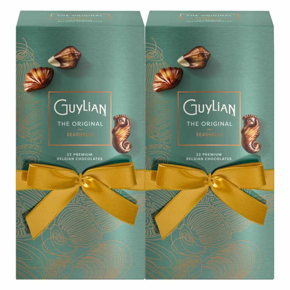 2x Guylian Chocolade Zeevruchten Original Luxe Giftbox 250 gr