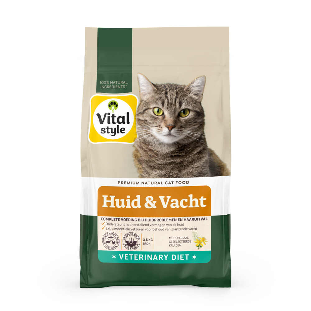 VITALstyle Huid&Vacht Kattenvoer 3,5 kg