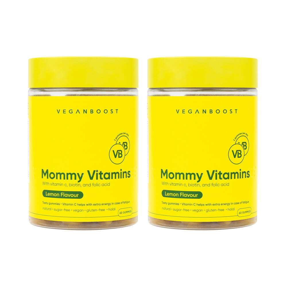 2x Veganboost Hair Vitamins Mommy Lemon 60 gummies