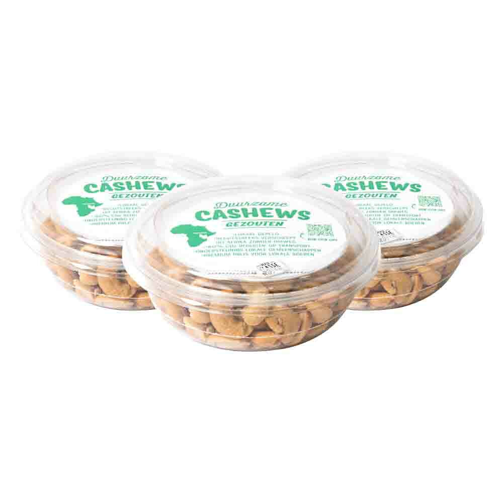 3x Verse Klassenoten Duurzame Cashews XXL Gezouten 150 gr