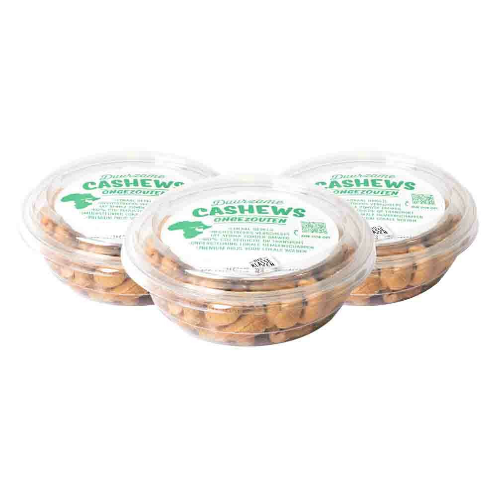 3x Verse Klassenoten Duurzame Cashews XXL Ongezouten 150 gr