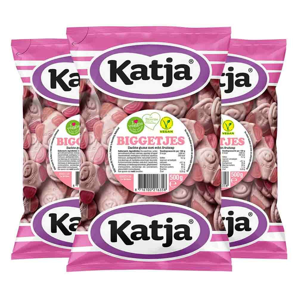 3x Katja Biggetjes 500 gr