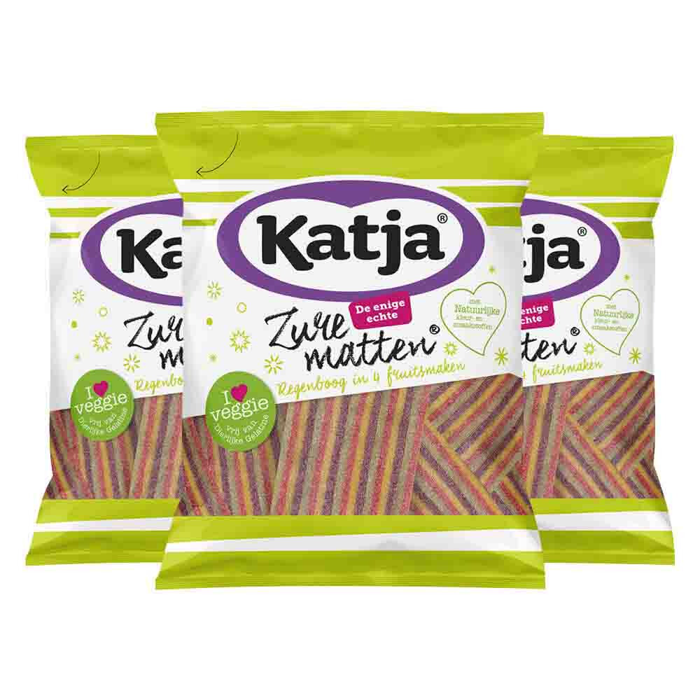 3x Katja Zure Matten Regenboog 125 gr