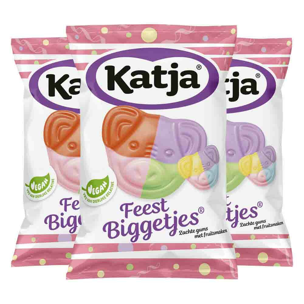 3x Katja Feest Biggetjes 250 gr