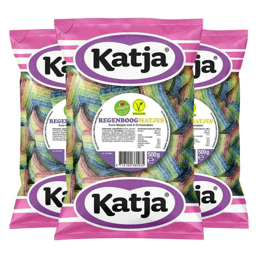 3x Katja Regenboogmatjes 500 gr