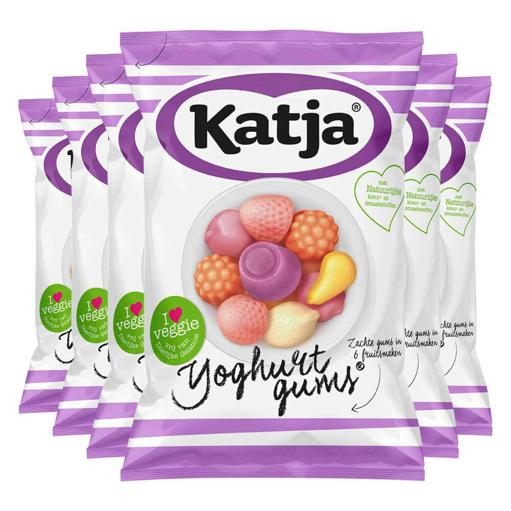 6x Katja Yoghurtgums 65 gr