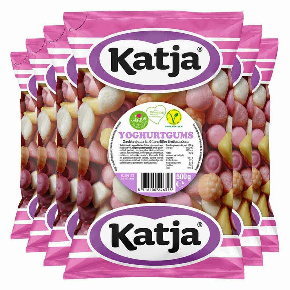 6x Katja Yoghurtgums 500 gr