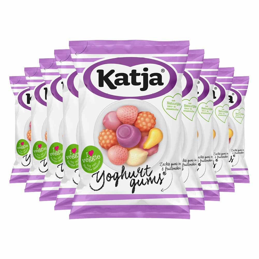 9x Katja Yoghurtgums 65 gr