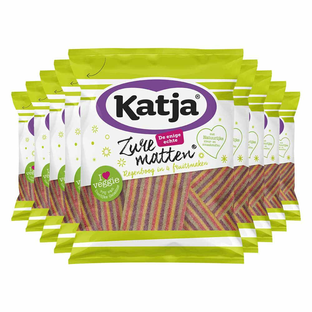 9x Katja Zure Matten Regenboog 125 gr