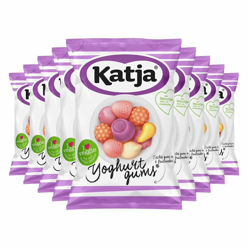 9x Katja Yoghurtgums 135 gr