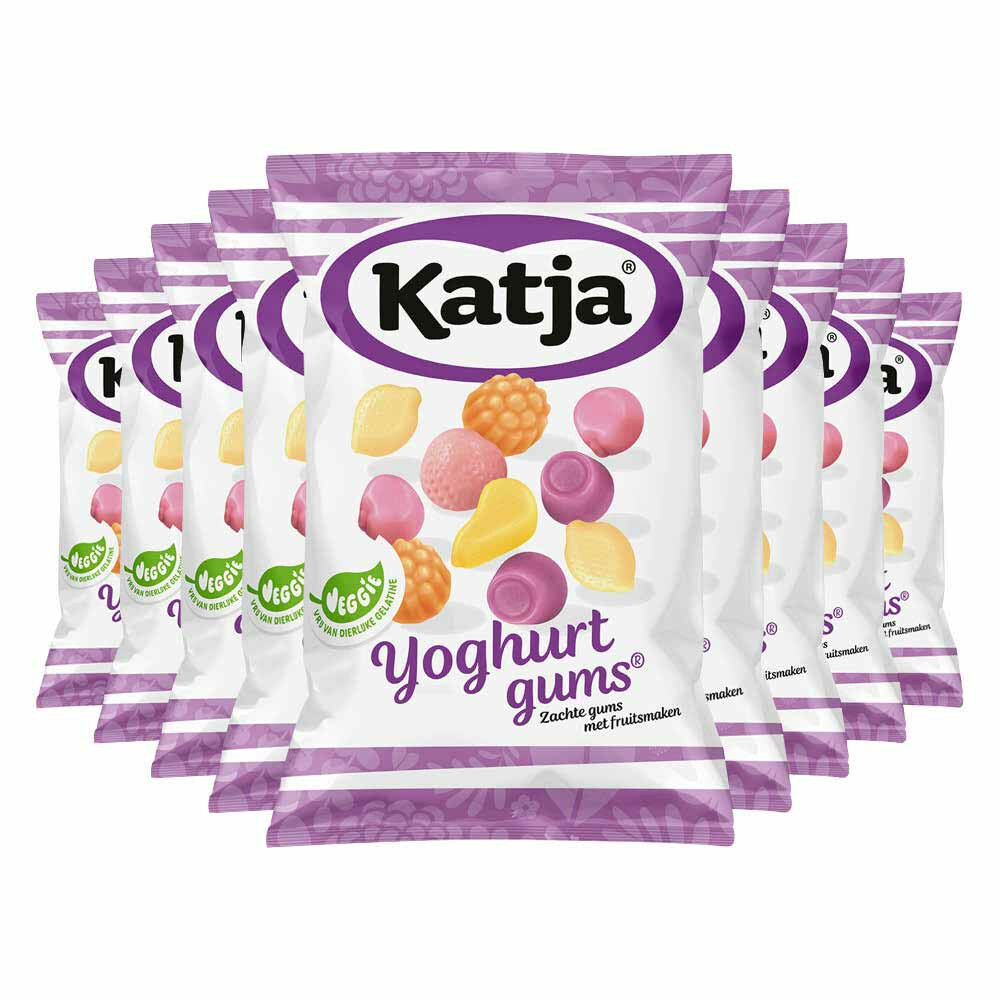 9x Katja Yoghurtgums 295 gr