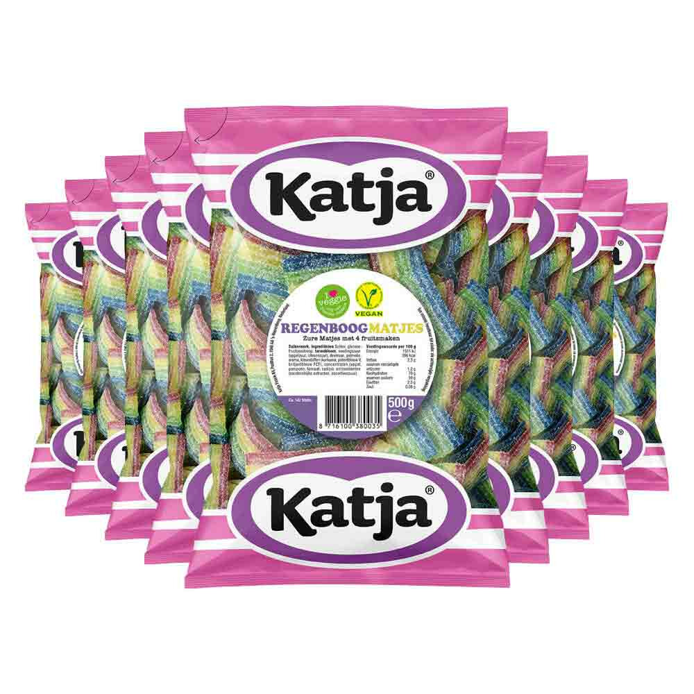 9x Katja Regenboogmatjes 500 gr