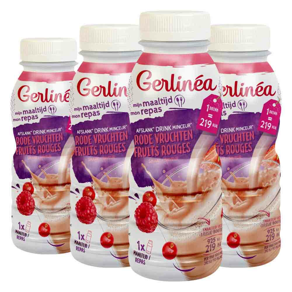 4x Gerlinea Drinkmaaltijd Red Fruits 236 ml