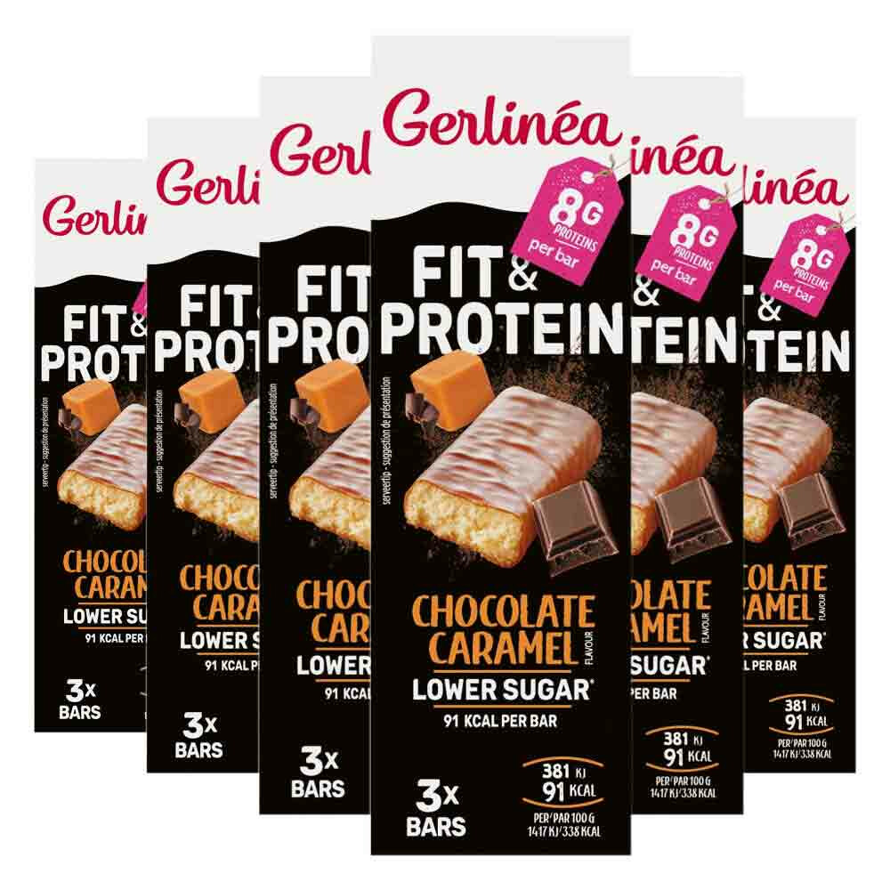 6x Gerlinea Repen Chocolade Caramel 3 x 27 gr