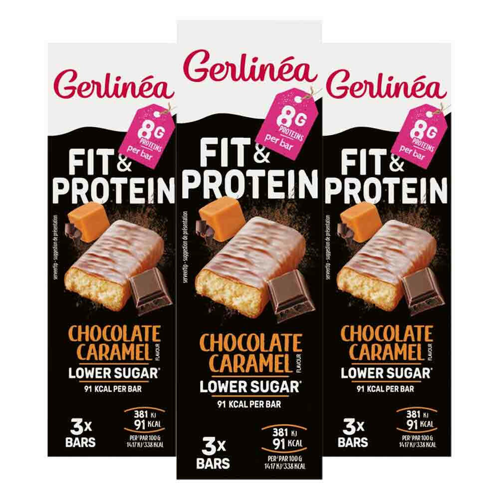 3x Gerlinea Repen Chocolade Caramel 3 x 27 gr