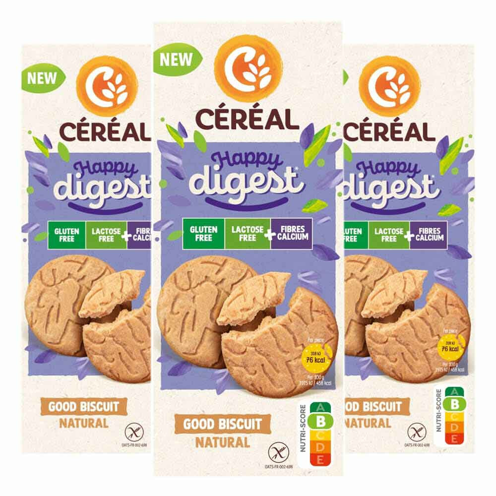 3x Céréal Good Biscuit Natural 150 gr