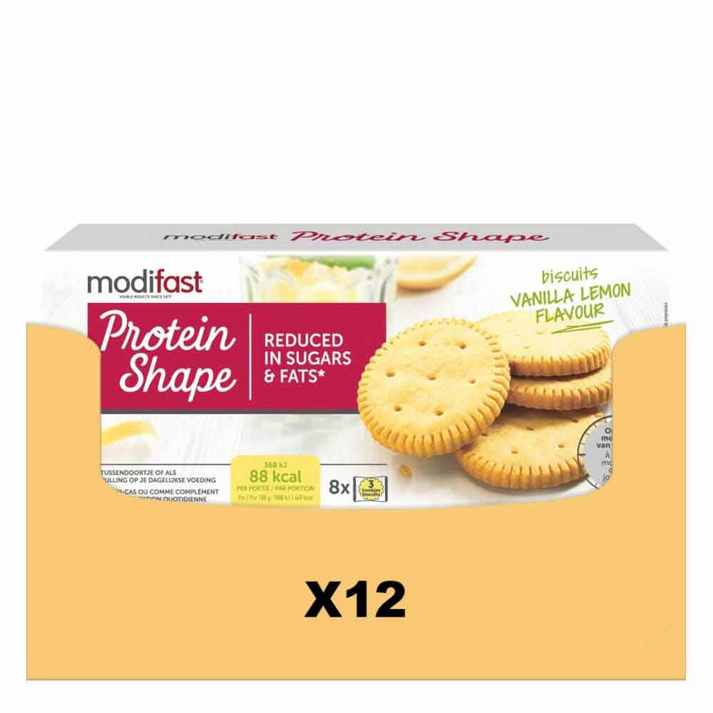 12x Modifast Koek Vanille Citroen 156 gr