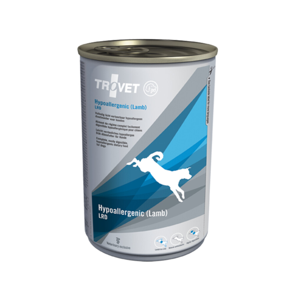 6x Trovet LRD Hypoallergenic Hondenvoer Nat Lam 400 gr