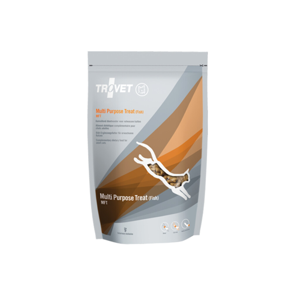 10x Trovet MFT Treat Kattensnacks Vis 75 gr