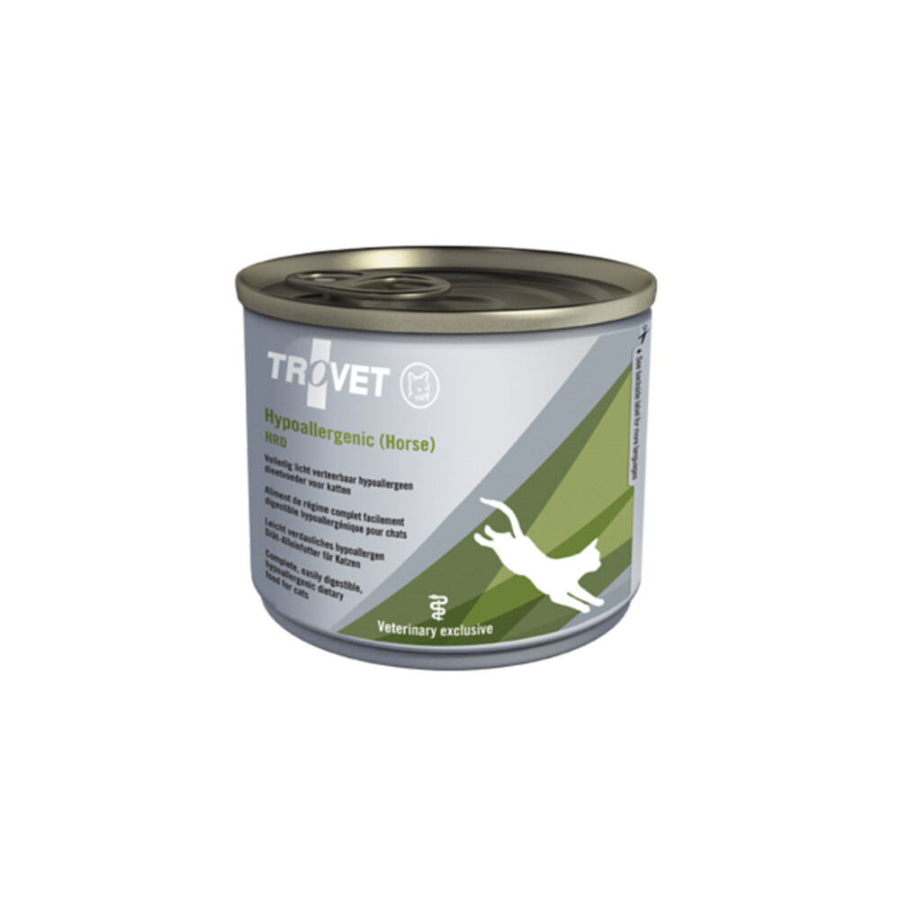 6x Trovet HRD Hypoallergenic Kattenvoer Nat Paard 200 gr