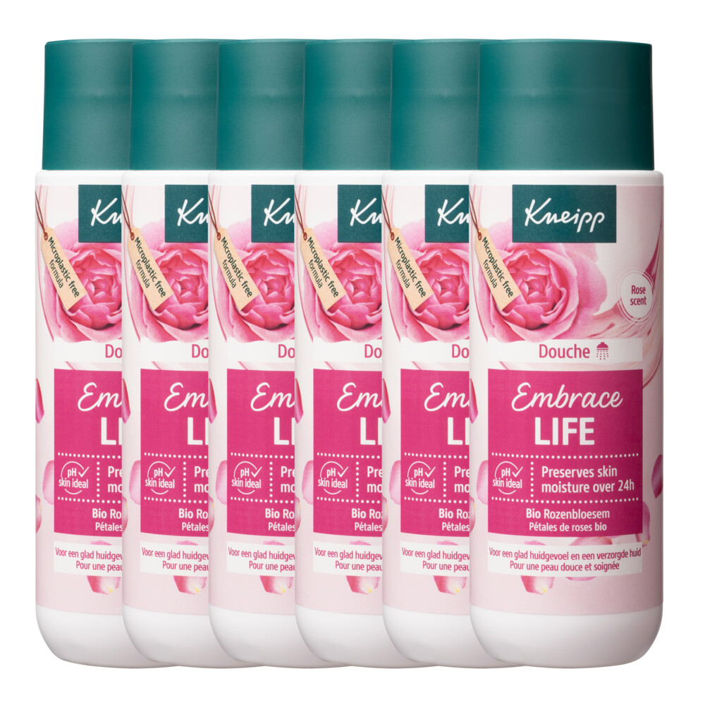 6x Kneipp Douchegel Embrace Life 200 ml