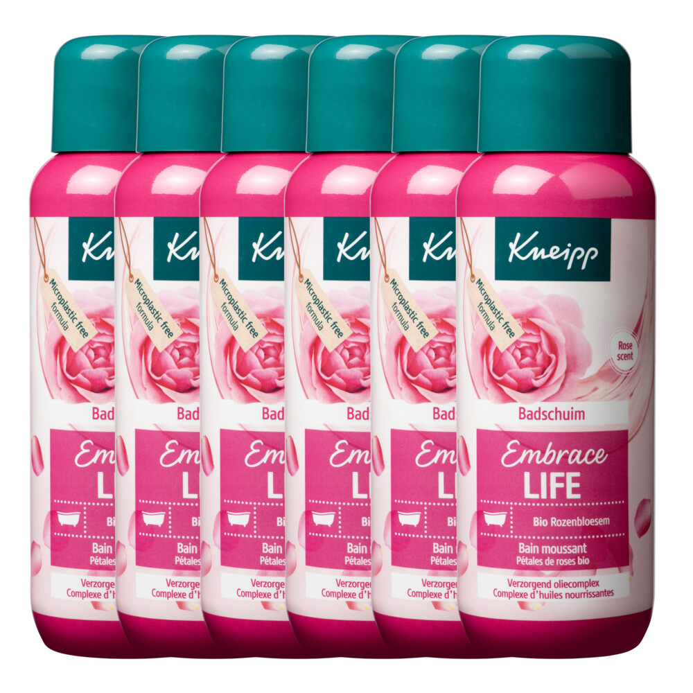 6x Kneipp Badschuim Embrace Life 400 ml