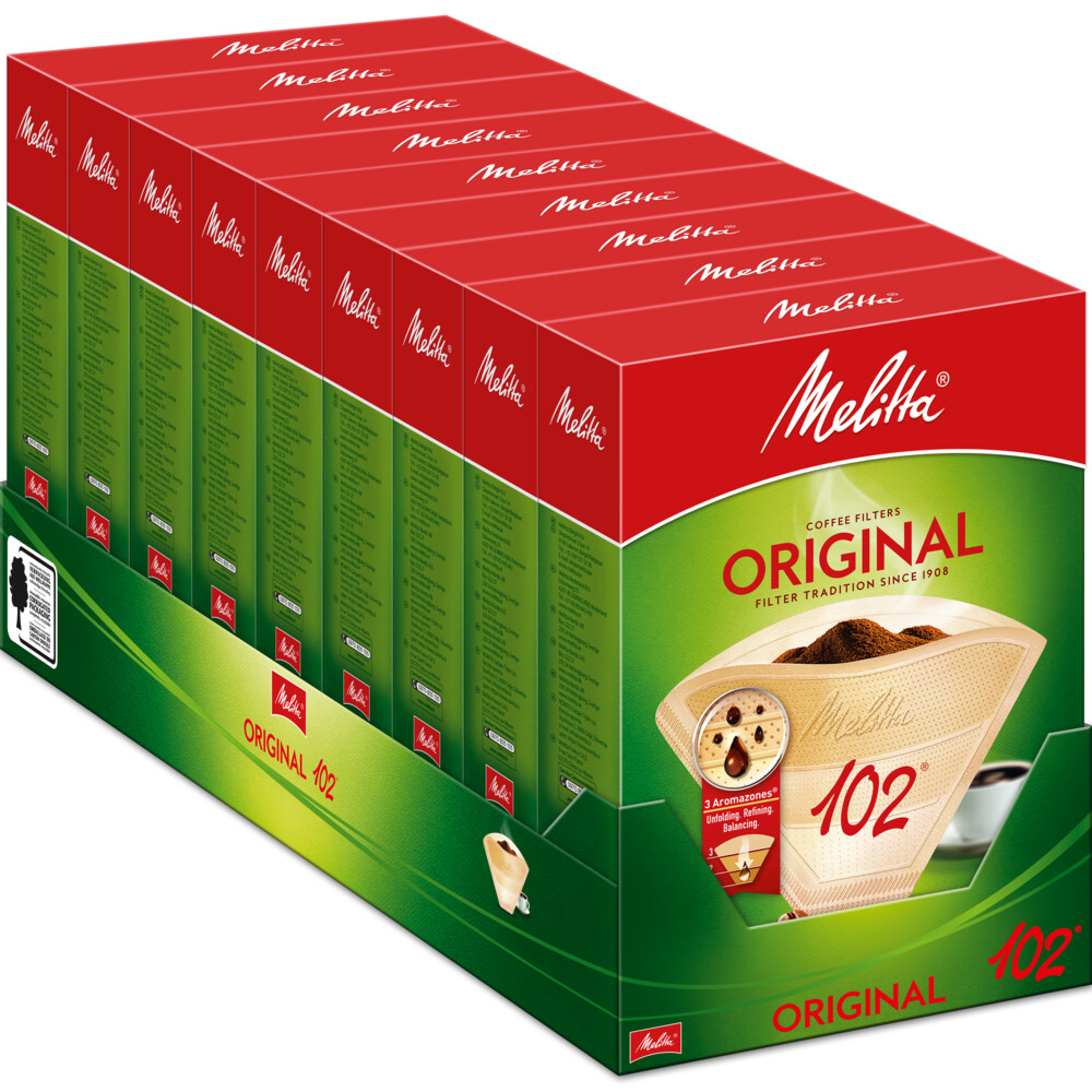 Melitta classic filterzakjes 102-80 natuur