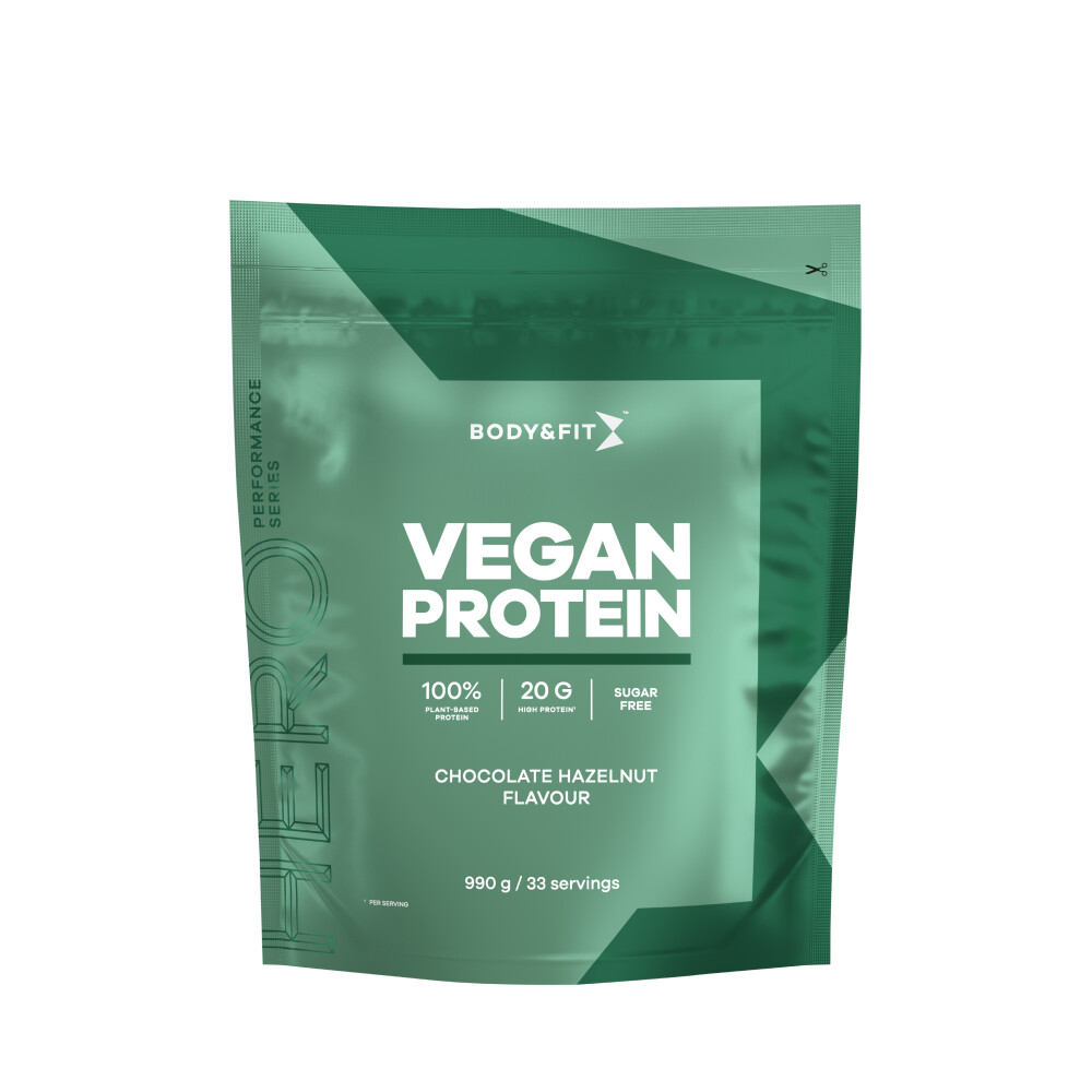 2x Body&Fit Vegan Protein Chocolate Hazelnut 990 gr