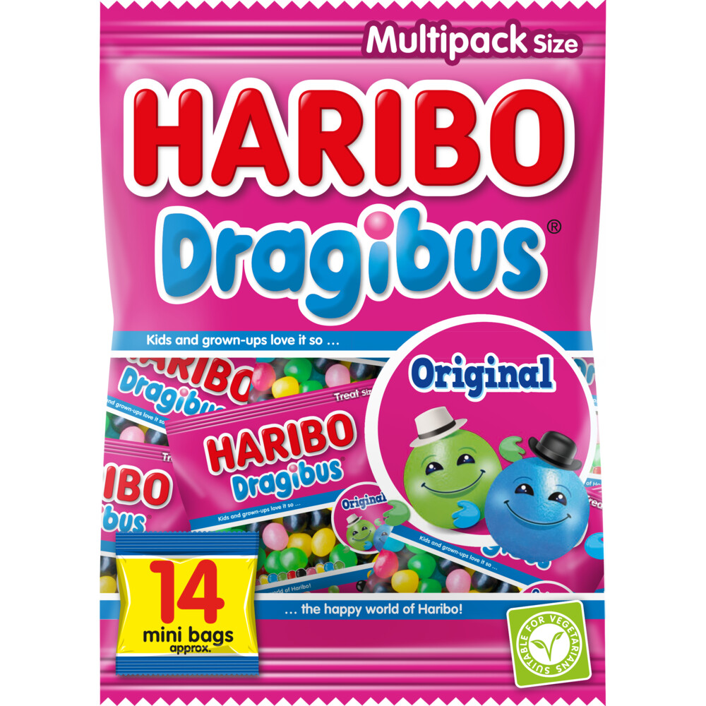 Haribo Dragibus Original Uitdeelzakjes 350 gr