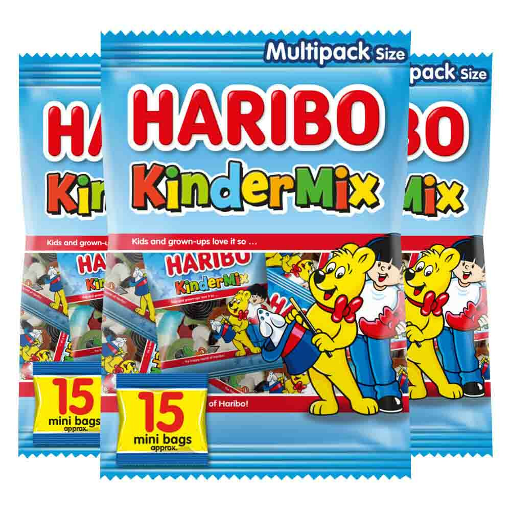 3x Haribo Kindermix Uitdeelzakjes 375 gr