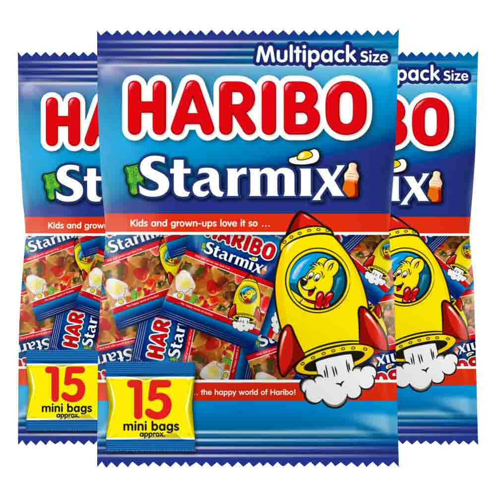 3x Haribo Starmix Uitdeelzakjes 375 gr